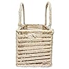 ARTSY® Multipurpose Jute rectangle basket, Used For Storage, Travelling, pooja basket, Gift hamper decoration, DIY craft, 1 Piece