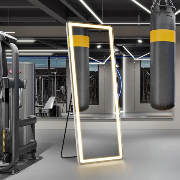 LEDmirrorwritingsonthewall_15 LED Full Length Sleek Designer Wall/Floor Mirror - Rectangle