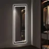 LEDmirrorwritingsonthewall_2 LED Full Length Sleek Designer Wall/Floor Mirror - Rectangle