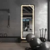 LEDmirrorwritingsonthewall_5 LED Full Length Sleek Designer Wall/Floor Mirror - Rectangle
