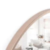 RoseGold Round Mirror in Steel Frame