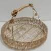 Gold Round Metal Baskit, Wire Basket