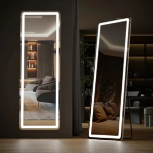 imgi_228_Gianna-71-x26-LED-Full-Length-Mirror-with-Aluminum-Frame-and-Polished-Glass-for-Bedroom_f15f4f61-e909-44d2-860c-857de569f0d1.fe4bc9bf0b8b151d337e8565ba80421e LED Full Length Sleek Designer Wall/Floor Mirror - Rectangle