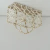 White Paper Raffia Basket For Birthday Gift Hampe