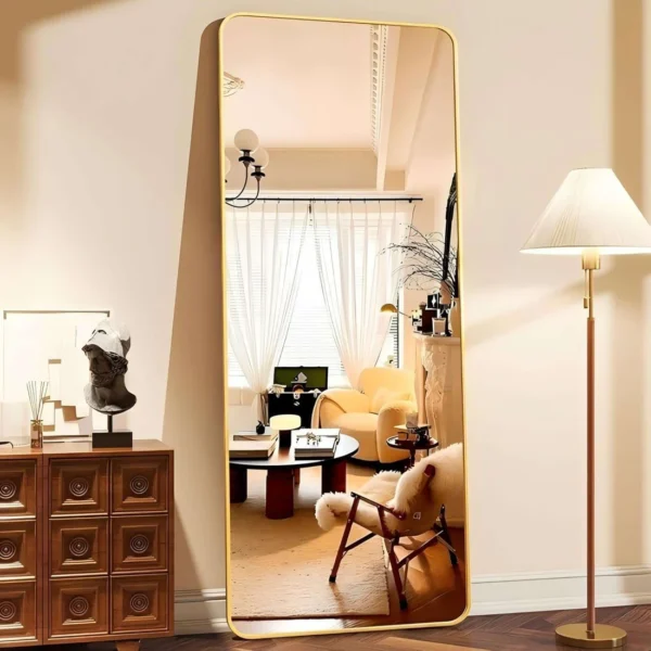 Full Length Sleek Designer Wall/Floor Mirror - Rectangle