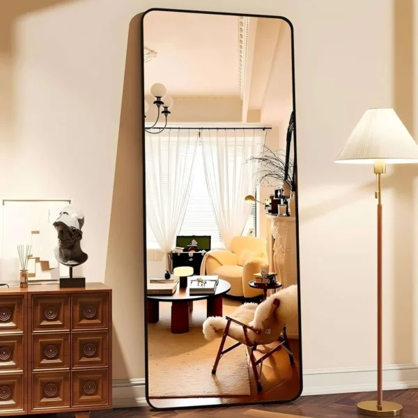 Full Length Sleek Designer Wall/Floor Mirror - Rectangle